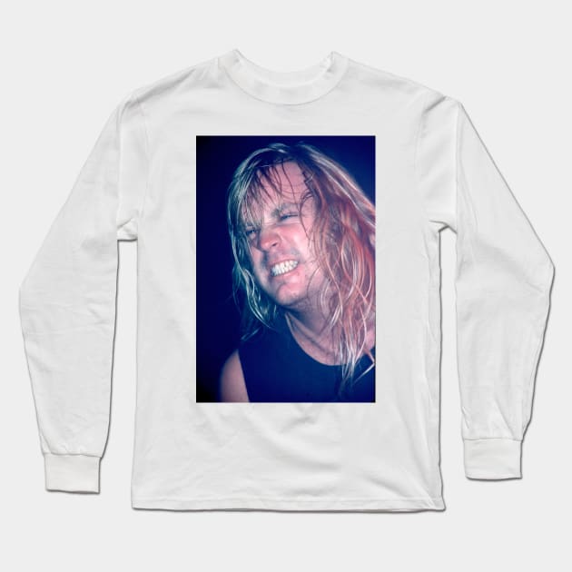 Jeff Hanneman Slayer Photograph Long Sleeve T-Shirt by Concert Photos